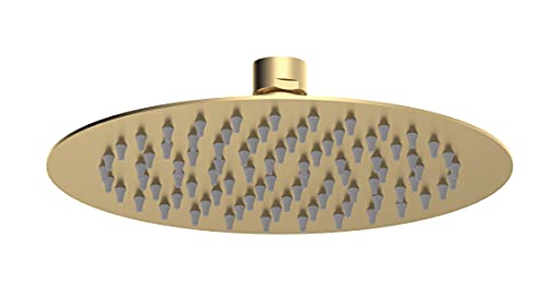 nuie A8082 Pommeau de douche rond fixe 200 mm Laiton brossé