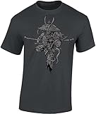 Kampfsport Tshirt Herren : Affenkönig - Samurai Ninja Shirt Männer - T-Shirt für Kampfsport Fans (5XL)