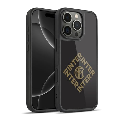 Coque Inter Milan robuste diamant contre les rayures iPhone 16 Pro