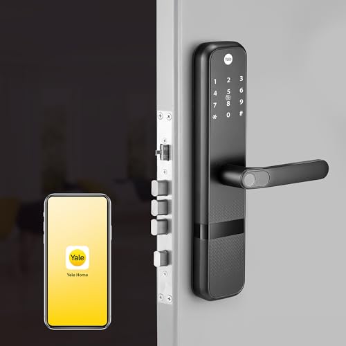 Image of Yale Zuri Smart Door Lock with 5 Way Unlocking (Fingerprint, PIN, RFID, Manual Key) and Built-in Bluetooth (to Access Through Home App) (Black)