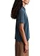 Marc O’Polo Damen Kurzarm-Poloshirt mit Stretch-Anteil Regular Fit, Blau (Muted Blue), XL