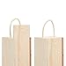 Juvale 2 Pack Unfinished Wooden Wine Boxes with Handles for DIY Crafts, Gifts, Birthday and Housewarming Parties, Customizable with Paint, Engravings, and Imprints (14x4 in)