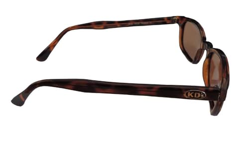 Pacific Coast Feather Original X-KD's Biker Polarized Amber Lens Tortoise Shell Frame Sunglasses, Adult3