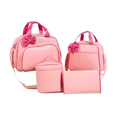 Kit Bolsa Saída Maternidade com Mochila para Bebê - Rosa – Menina, Grande Capacidade, Impermeável e Multifuncional