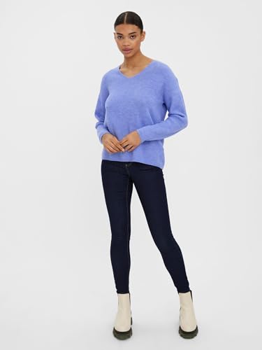 VERO MODA VMCREWLEFILE LS V-Neck Blouse NOOS 3