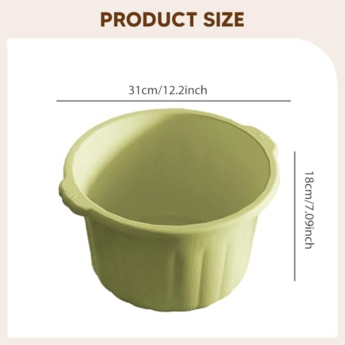 Balde SPA para pies con masaje y antideslizante verde miniatura 3