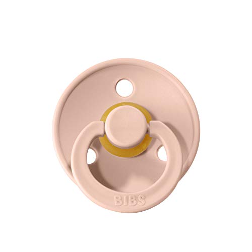 Bibs Dummy/Dummies UK, Size 2, Blush, Pack of 2 Retro/Vintage Latex Dummies, Stylish Natural