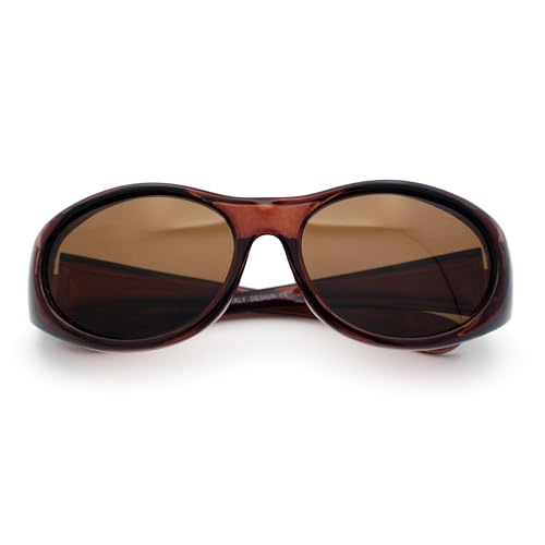 SA106 Toddler/Small Kids 47mm Fit Over OTG Polarized Sunglasses Brown