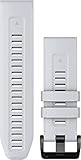 Garmin Fenix - Correa de silicona (7 x 26 mm, ajuste rápido, color blanco)