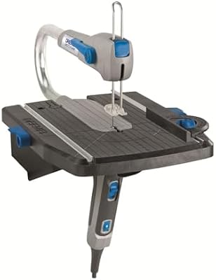 Dremel Moto-Saw MS20 - Sierra de calar estacionaria, 70 W, sierra de calar eléctrica con 1 complemento y 5 accesorios