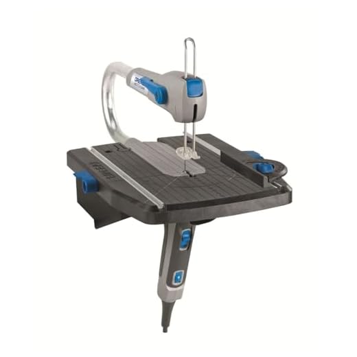 Dremel - Sierra de calar Moto-Saw Dremel Sierra de mesa compacta MS20, 2 en 1 (70 W) con 1 accesorio y 5 hojas de sierra, negra y gris