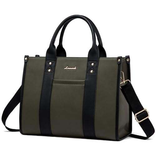 Image of LOVEVOOK Purse for Women Leather Tote Bag Purse and Handbags, Satchel Shoulder Crossbody Top Handle Bags with Zipper