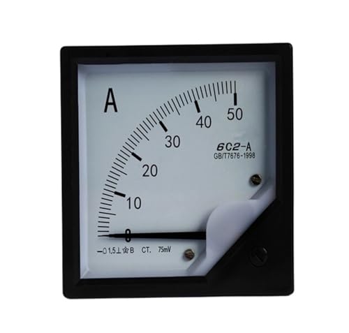 Ampèremètre 6C2 0-50A DC : évitez les pannes de générateur avec ce cadran 80x80mm