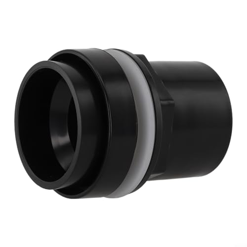 Connettore per serbatoio in PVC, raccordo filettato con guarnizione per sistema di filtraggio per laghetti per acquari e acquari, installazione a parete (50 mm)