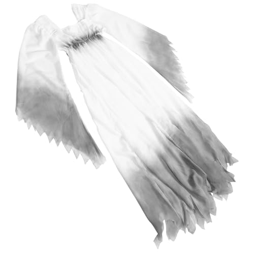 jojofuny Disfraz Halloween Mujer Terrorífico de Novia Fantasma Zombi Vestido Gótico Victoriano de Algodón, Diseño Único y Detalles Intrincados para Fiestas de Cosplay