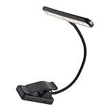 Mikinona LED Tischlampe Clip für Klavier und Orchester Dimmbar Flexible Leselampe mit Lichtmodi für Musiknoten und Transportabel und Augenschonend