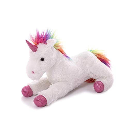 Plushland Fluffy Plush Rainbow Unicorn Stuffed Animal Toy 14 Inches - Cuddly Autism Adhd Soft Magical Gifts Present Birthday Love Girlfriend Pal Buddies Friendship (New Rainbow Unicorn) #TOP15
