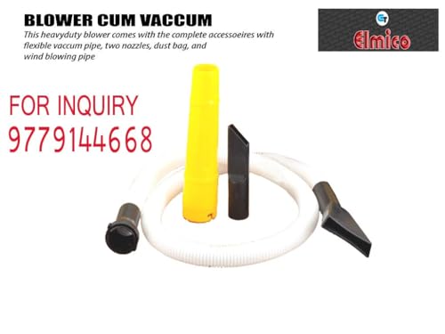 Image of Elmico ac Cleaner /ac Cleaning /continuously 60 min use /ac Cleaner Pump machine /100% Copper Armature /6 feet Wire Industrial Suction air Blower with Vacuum Function