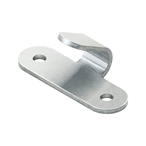 Dreamprint Lot de 24 crochets de fixation à 2 trous en acier galvanisé pour bâche - Crochets à deux trous - Crochets filets - Œillets d'arrimage pour...