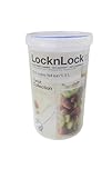 LocknLock Round 1.3ltr Food Storage Containers with Lids - Airtight & Watertight, Microwave & Dishwasher Safe Food Containers with Twist Lids (115 x 178mm)