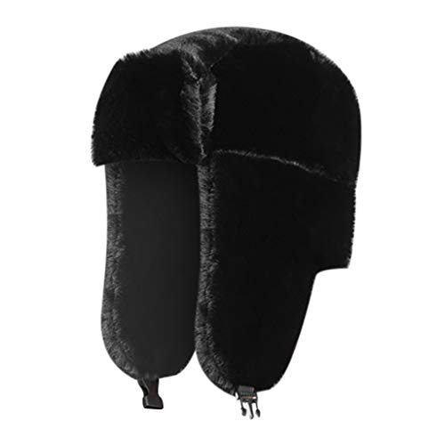 Long Pile Fur Ear Flap Hat Furry Ski Cap Winter Hat for Women Winter Travel - image 2