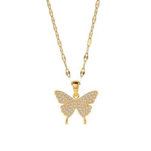 Gemnico Gifts For 10 Year Old Girl - 10Th Birthday Gift For Her, Daughter, Teen - Butterfly Pendant Necklace, 18K Gold Plated, Beauty Box And Inspirational Quote Card thumb #5