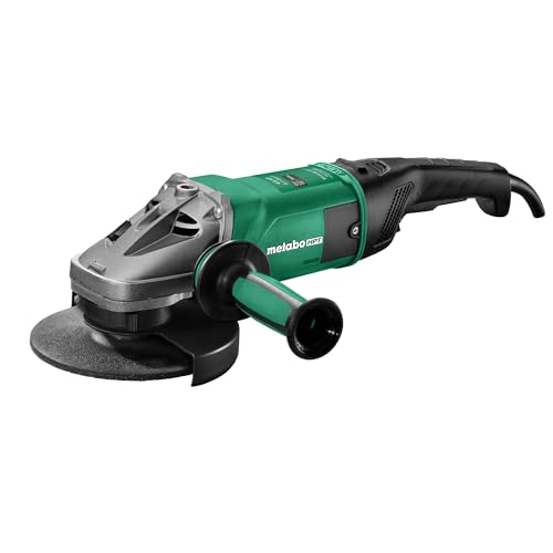 Metabo HPT W 24-180 MVT 7-Inch Angle Grinder, 8,450 RPM, 15 Amp, Lock-On Switch, 646466420