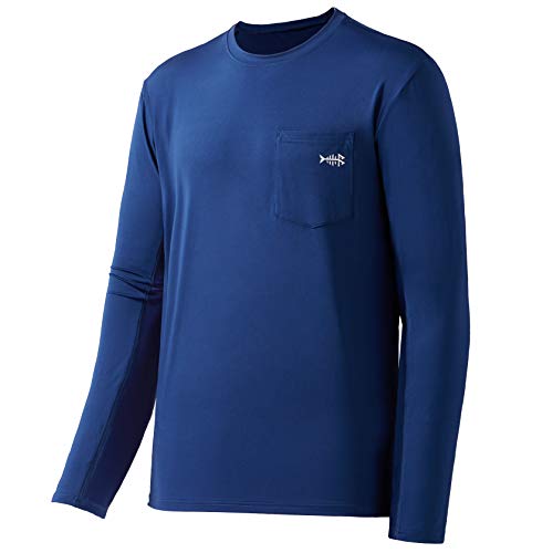 Bassdash Camiseta de Manga Larga para Hombre UPF 50+ Performance Protección Solar UV Pesca Senderismo Camisetas Deportivas
