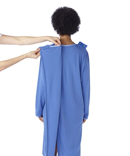 Silverts Open-Back Hospital Gowns for Women – Comfortable, Dignified, Easy Dressing for Seniors & Patients - Long Sleeve - Image 7