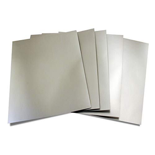 Hygloss, Matte Silver Metallic Foil Board Card Stock Sheets, Arts & Crafts, Classroom Activities & Card Making, 100 Pack, 8.5 X 11-Inch, 100 Count #TOP5
