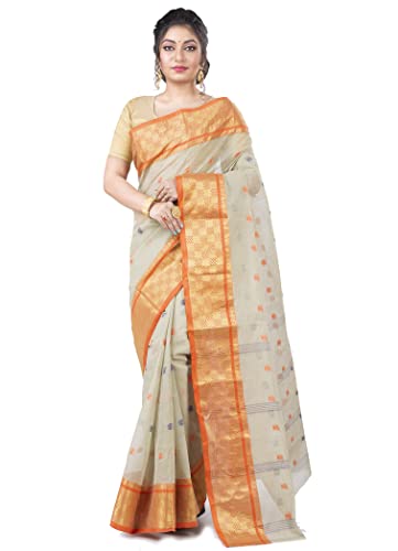 Image of Woven Tangail Pure Cotton Saree