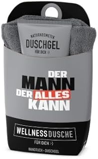 Duschgel Pflegedusche Wellness-Dusche Handtuch für Dich Geschenkset Thema: "Meer" (Der Mann der Alles kann)