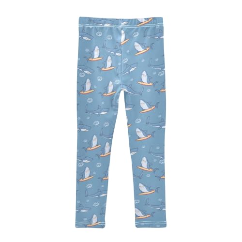 Sharks Surfboards P Girls Leggings Athletic Pants Tights Stretch Bottom2
