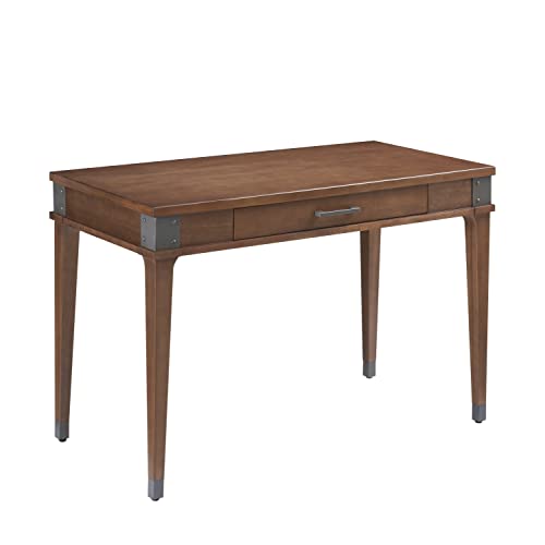Image of Leick Home 84401 Leick Home Laptop Desk with Drawer in Aged Barrel 1 Drawer in Aged Barrel