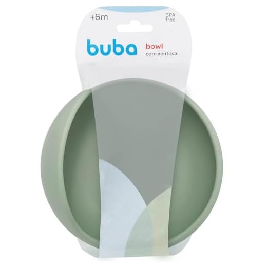 Buba Bowl Em Silicone Com Ventosa Verde