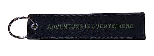 Jeep Text Logo | Adventure is Everywhere Twill embroidered Keychain