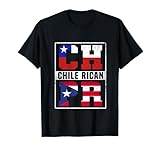 Chile Rican Roots Chile and Puerto Rico Mix Chilean Boricua T-Shirt