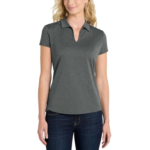 Image of Women's Golf Polo Shirts Short Sleeve Athletic Sports Top - Moisture Wicking, Collared, Lightweight Tee