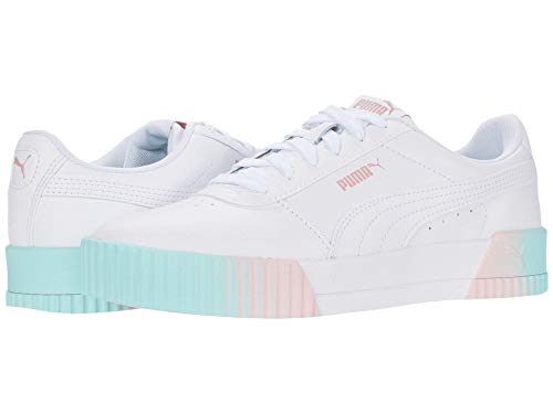 Image of Puma Carina 2.0 Synthetic Leather Lace Up Women's Sneakers