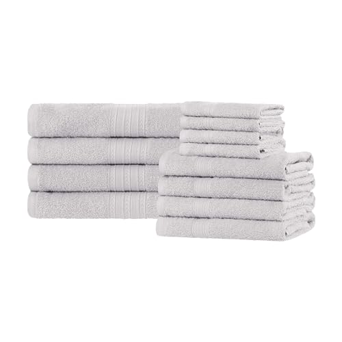 BNM Eco-Friendly Cotton Lightweight Towels For Guest Bath, Master Bathroom,