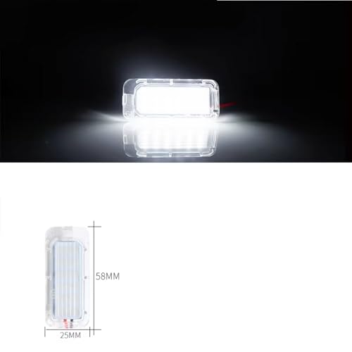 Luces de matrícula BB5Z-13550-A para Lincoln MKC 2015 a 2018 recambio original de iluminación trasera 5