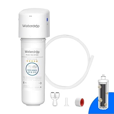 Waterdrop 10UE Under Sink Water Filter for Instant Hot and Cold Water Dispenser System, Reduces PFAS, PFOA/PFOS, Lead, Chlorine, Bad Taste & Odor, 11000 Gallons