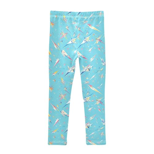 KLL Vintages Lightning Bolts Toddler Girl Cotton Pants Soft Full Length Dance Pants Exercise2