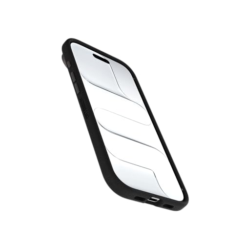 Image of OtterBox iPhone Air Symmetry Series Cactus Leather Case - Noir Ash - Black - Slim, Premium Protective iPhone Case