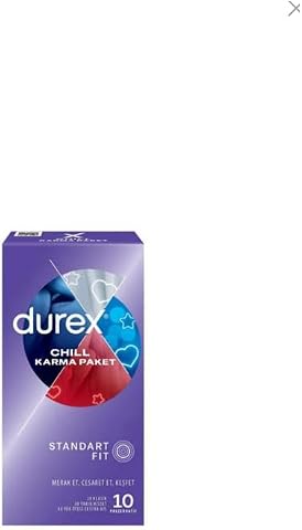 Durex Chill 10'Lu Prezervatif, Düz, Kokusuz, Lateks
