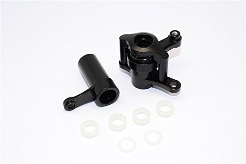 GPM Axial Yeti XL Monster Buggy Upgrade Parts Aluminum Steering Assembly - 1 Set Black
