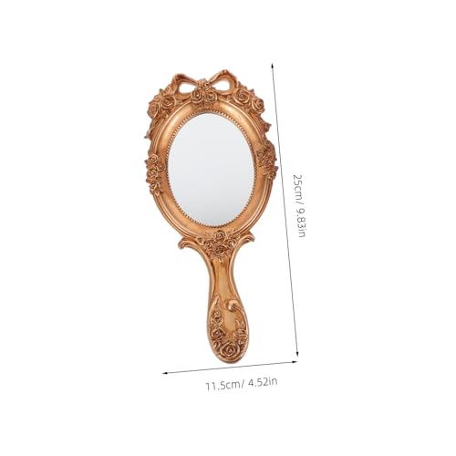 Espejo de Mano Vintage Retro para Maquillaje Holibanna miniatura 2