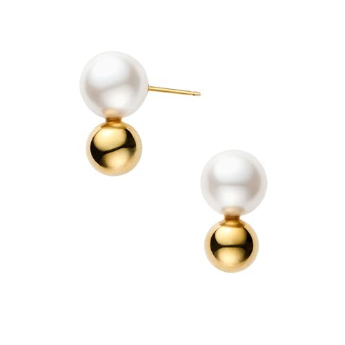 【公式】[ヴァンドーム青山]【Kengo Kuma + MA,YU】SV925 シルバー パール メタルボール モダン ピアス 【隈研吾】 KM8A0074 VA