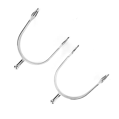 2 Stks Rvs Sporen Ronde Hoofd Engels Spur 5.1x3.5 "Veilig om paard voor Horsemanship Liefhebbers - Afbeelding 6