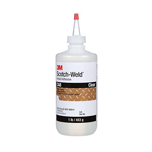 3M Scotch-Weld Instant Adhesive Ca8, Clear, 1 Pound Bottle, 1/Case #TOP9
